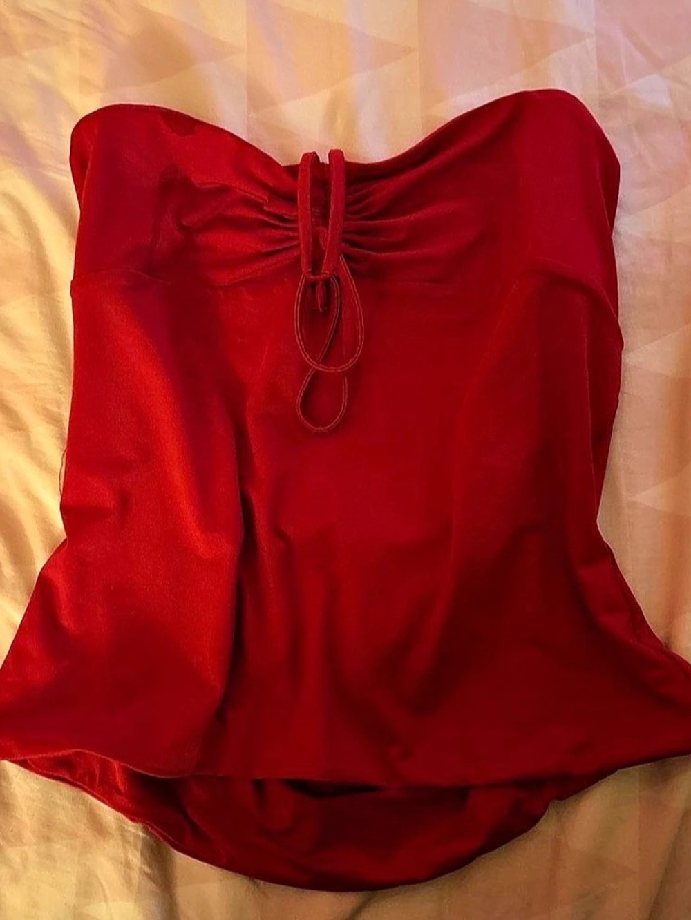 princess polly red tube top